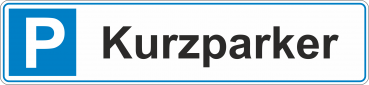 Parkplatz Aufkleber Kurzparker